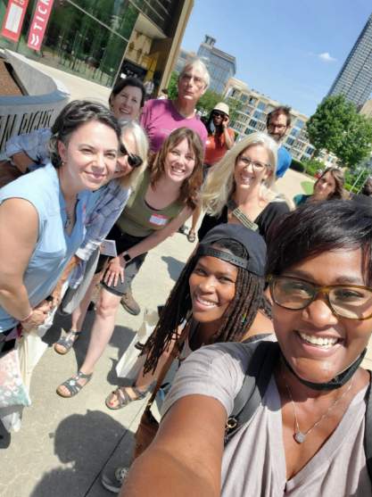 groupphoto A group photo of Danae and previous Justice Journey participants.